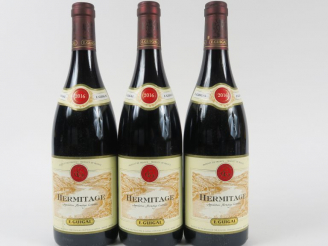 Vente aux enchères 3 BOUTEILLES HERMITAGE GUIGAL - 2016