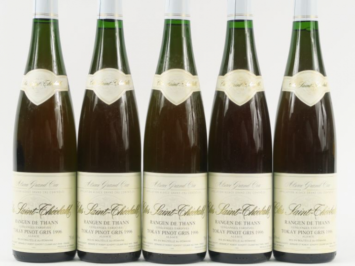 5 BOUTEILLES CLOS SAINT THEOBALD RANGEN DE THANN V.T. TOKAY PINOT GRIS