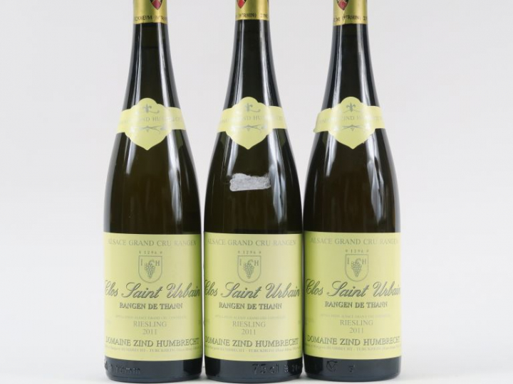 3 BOUTEILLES RIESLING CLOS SAINT URBAIN RANGEN DE THANN DOMAINE ZIND H