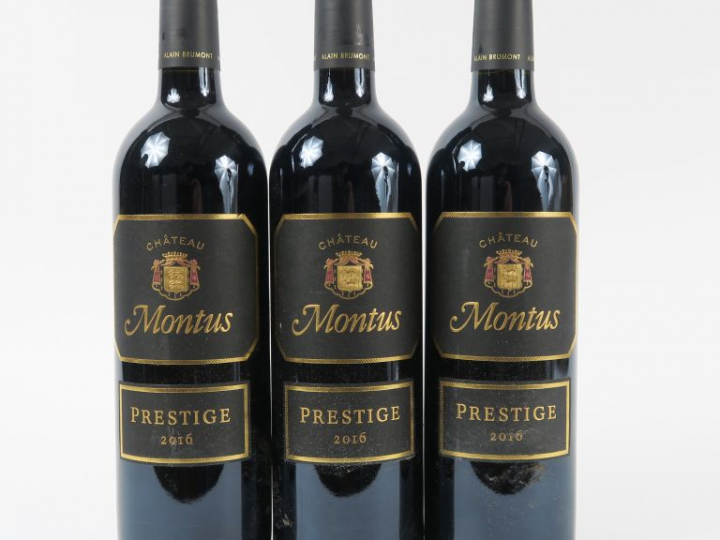 3 BOUTEILLES CHÂTEAU MONTUS 'CUVEE PRESTIGE' MADIRAN - 2016