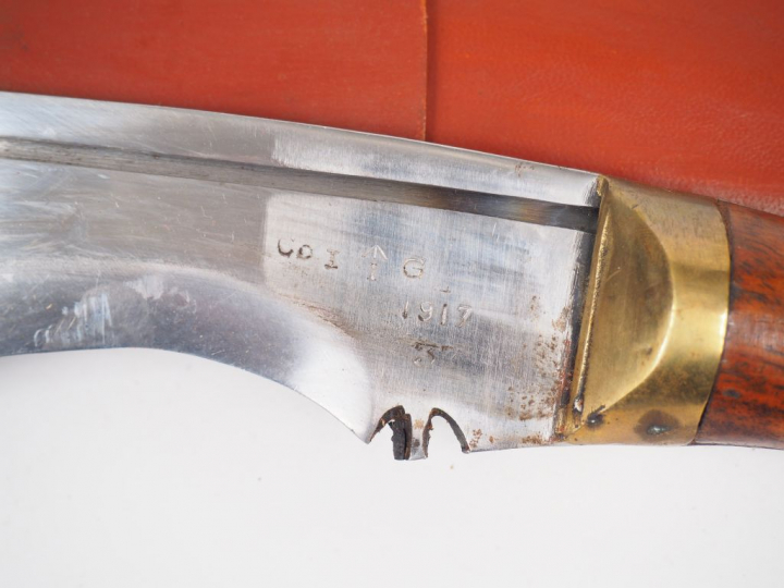 Grande réplique moderne d’un kukris de supplétif Gourka de l’armée ang