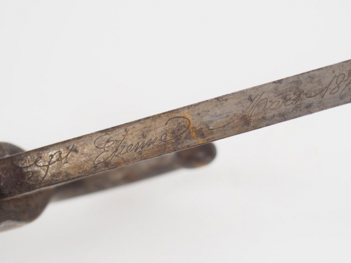Baïonnette yatagan d’infanterie pour fusil Chassepot modèle 1866 sans 
