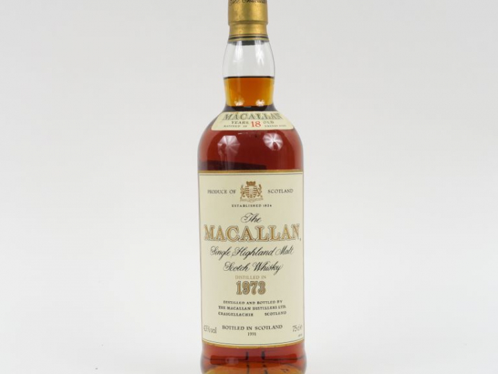 1 BOUTEILLE WHISKY MACALLAN '18 ANS' 43° - 1973 - EMBOUTEILLAGE : 1991