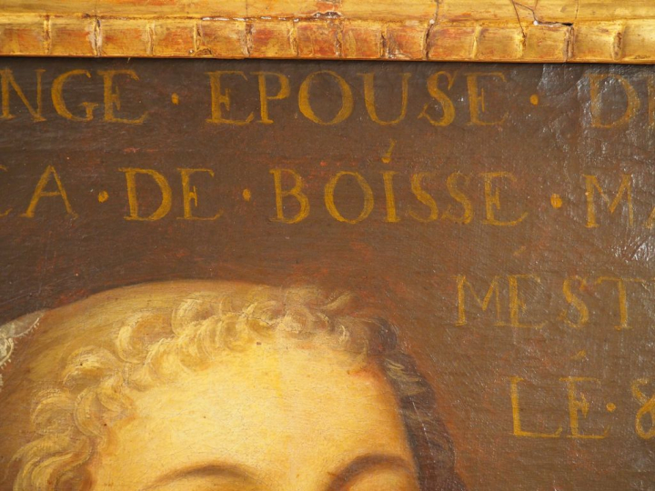 Ecole française XVIIIème, suiveur de Ducayer. 'Portrait de dame au col