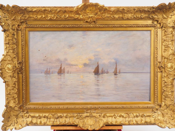 Fernand LEGOUT-GERARD "Marine" Huile sur toile. Signée en bas à droite