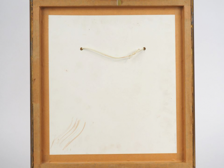 Georges LEPAPE "Femme à l'éventail dans une loge" Plume et aquarelle. 