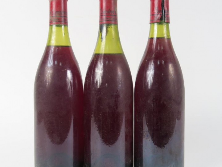 3 BOUTEILLES VOSNE ROMANÉE DOMAINE HENRY LAMARCHE - MILLÉSIME INCONNU 