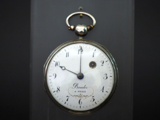 Vente aux enchères BEUCHER à Paris. Montre de gousset en argent. Poids : 86 g