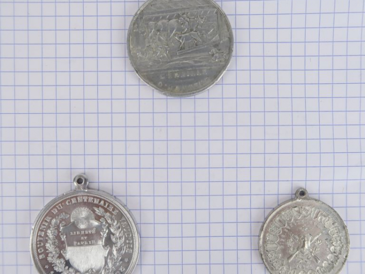Suisse, lot de trois médailles : Vaud « souvenir du centenaire vaudois