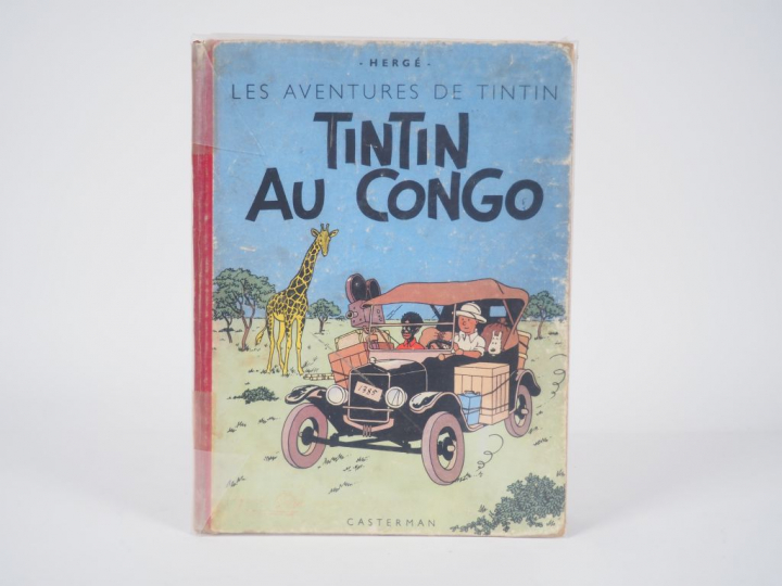 TINTIN AU CONGO - 1950 - DR-4e plat B4- Intérieur qui se décolle, Page