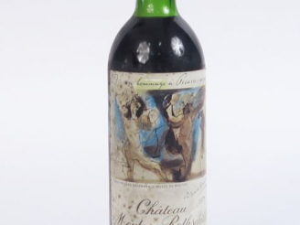 Vente aux enchères 1 BOUTEILLE CHÂTEAU MOUTON ROTHSCHILD 1er GCC PAUILLAC - 1973 - LB 