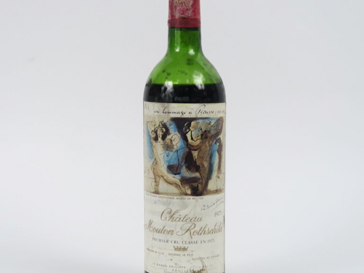 1 BOUTEILLE CHÂTEAU MOUTON ROTHSCHILD 1er GCC PAUILLAC - 1973 - BEP/CA