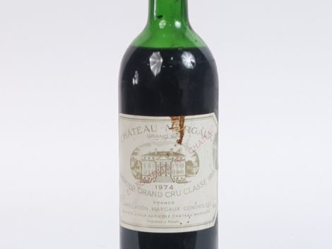 1 BOUTEILLE CHÂTEAU MARGAUX 1er GCC GRAVES - 1974 - MEP