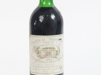 Vente aux enchères 1 BOUTEILLE CHÂTEAU MARGAUX 1er GCC GRAVES - 1974 - LB-HEP