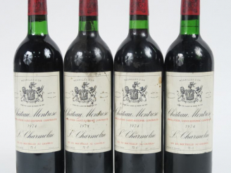Vente aux enchères 4 BOUTEILLES CHÂTEAU MONTROSE GCC ST ESTEPHE - 1974 - BG