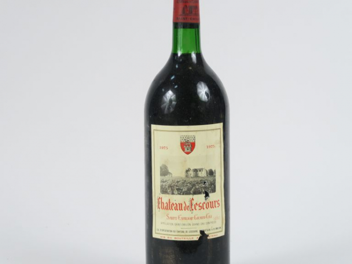 1 MAGNUM CHÂTEAU LESCOURS GC ST EMILION - 1975 - BG/ELA