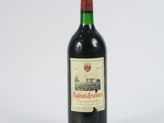 Vente aux enchères 1 MAGNUM CHÂTEAU LESCOURS GC ST EMILION - 1975 - BG/ELA