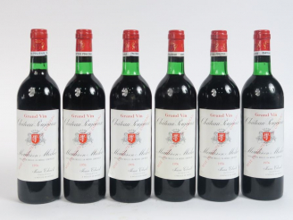 Vente aux enchères 6 BOUTEILLES CHÂTEAU POUJEAUX MOULIS - 1976 - 5 BG