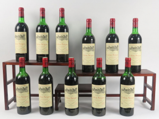 Vente aux enchères 11 BOUTEILLES CHÂTEAU CALON SEGUR GCC ST ESTEPHE - 1976 - CBO - DE HEP