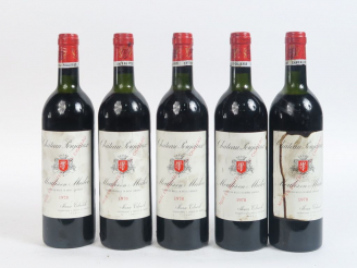 Vente aux enchères 6  BOUTEILLES CHÂTEAUX POUJEAUX MOULIS - 1978 - 3 LB/2 HEP/ET