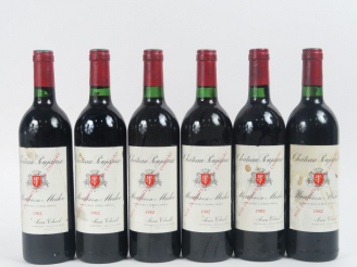 Vente aux enchères 6 BOUTEILLES CHÂTEAU POUJEAUX MOULIS - 1982