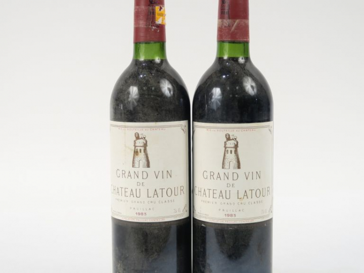 2 BOUTEILLES CHÂTEAU LATOUR 1er GCC PAUILLAC - 1983 - BG