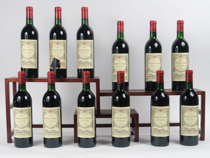 12 BOUTEILLES CHÂTEAU GAZIN POMEROL - 1985 - CBO - BG/1 EA
