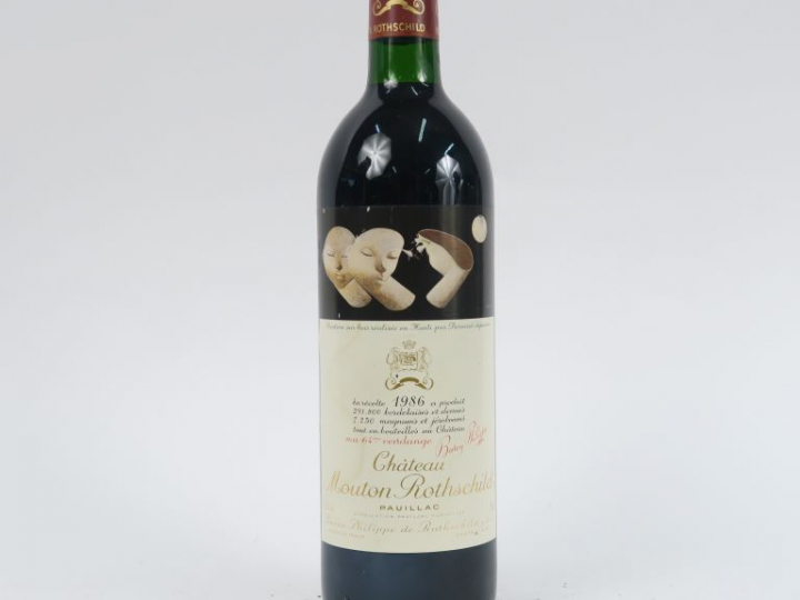 1 BOUTEILLE CHÂTEAU MOUTON ROTHSCHILD 1er GCC PAUILLAC - 1986 - BG