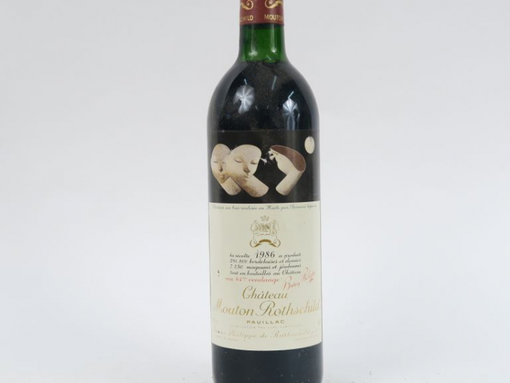 1 BOUTEILLE CHÂTEAU MOUTON ROTHSCHILD 1er GCC PAUILLAC - 1986 - LB