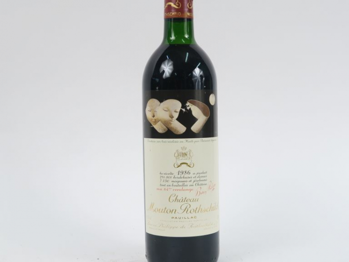 1 BOUTEILLE CHÂTEAU MOUTON ROTHSCHILD 1er GCC PAUILLAC - 1986 - LB