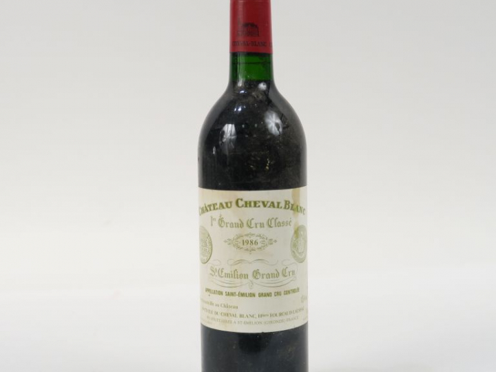 1 BOUTEILLE CHÂTEAU CHEVAL BLANC 1er GCC ST EMILION - 1986 - BG