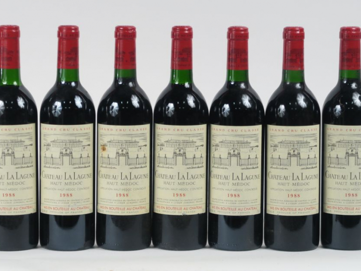 7 BOUTEILLES  CHÂTEAU LA LAGUNE GCC HAUT MEDOC - 1988 - CBO - BG