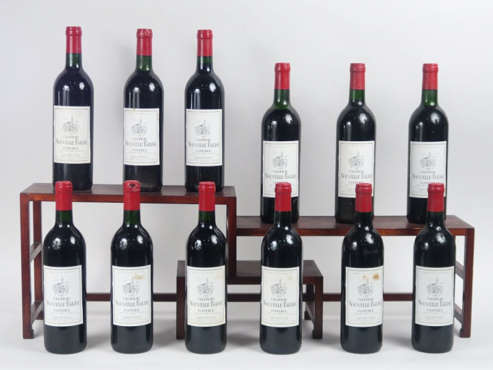 12 BOUTEILLES CHÂTEAU NOUVELLE EGLISE POMEROL - 1988 - CBO - 3 BG/2 LB