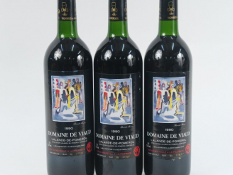 Vente aux enchères 3 BOUTEILLES DOMAINE DE VIAUD LALANDE DE POMEROL - 1990