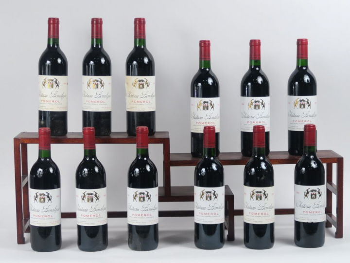 12 BOUTEILLES CHÂTEAU BONALGUE POMEROL - 1990 - CBO - BG+