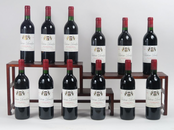12 BOUTEILLES CHÂTEAU BONALGUE POMEROL - 1990 - CBO - BG +