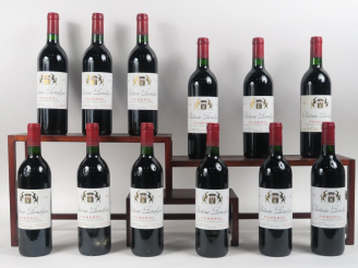 Vente aux enchères 12 BOUTEILLES CHÂTEAU BONALGUE POMEROL - 1990 - CBO - BG