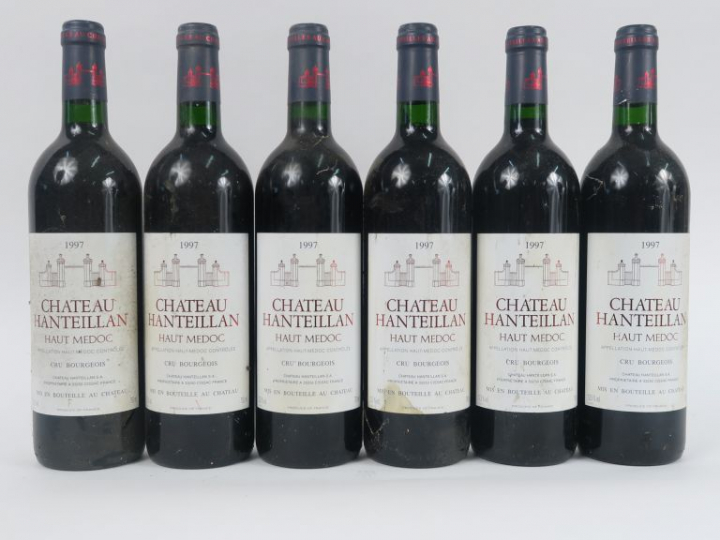 6 BOUTEILLES CHÂTEAU HANTEILLAN CB HAUT MEDOC - 1997