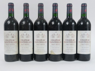 Vente aux enchères 6 BOUTEILLES CHÂTEAU HANTEILLAN CB HAUT MEDOC - 1997