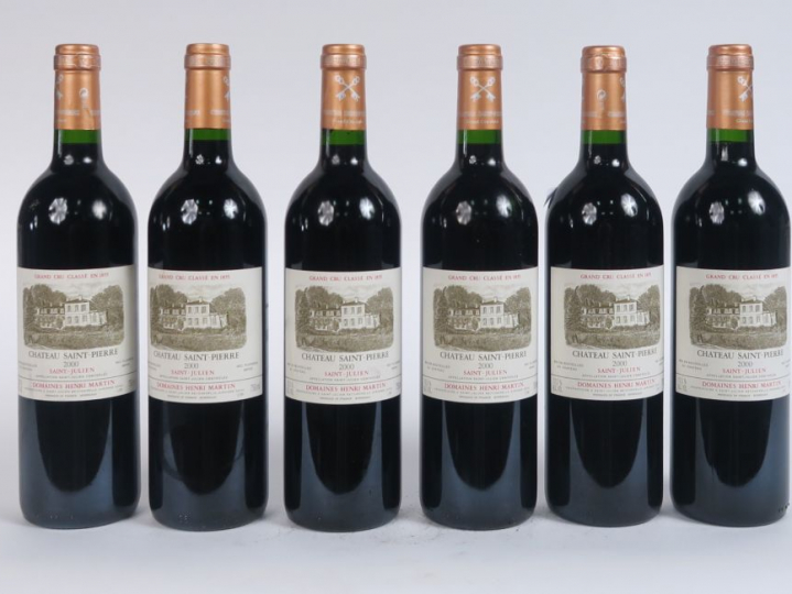 6 BOUTEILLES CHÂTEAU ST PIERRE GCC ST JULIEN - 2000 
