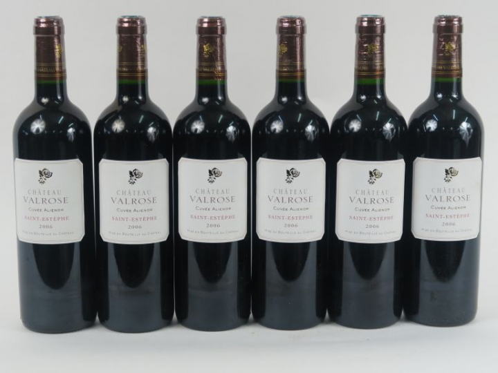 6 BOUTEILLES CHÂTEAU VALROSE 'CUVEE ALIENOR' ST ESTEPHE - 2006 - CBO 