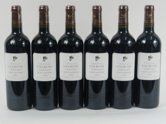 Vente aux enchères 6 BOUTEILLES CHÂTEAU VALROSE 'CUVEE ALIENOR' ST ESTEPHE - 2006 - CBO 