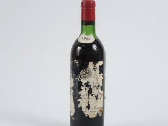 Vente aux enchères 2 BOUTEILLES CHÂTEAU DU ROCHER GC ST EMILION - 1 de 1969 ETA/1 de 1970