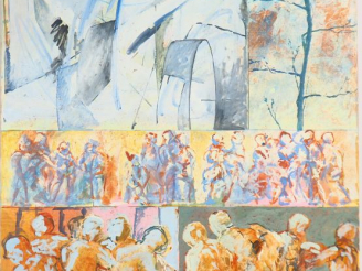 Vente aux enchères Charles GIULOLI. "une œuvre sans fin". Huile sur panneau de bois. Sign