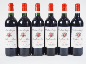 Vente aux enchères 6 BOUTEILLES CHÂTEAU POUJEAUX CB MOULIS - 1996 - CBO
