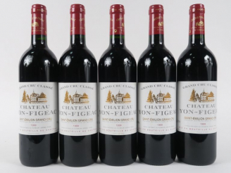 Vente aux enchères 5 BOUTEILLES CHÂTEAU YON FIGEAC GC ST EMILION - 1999