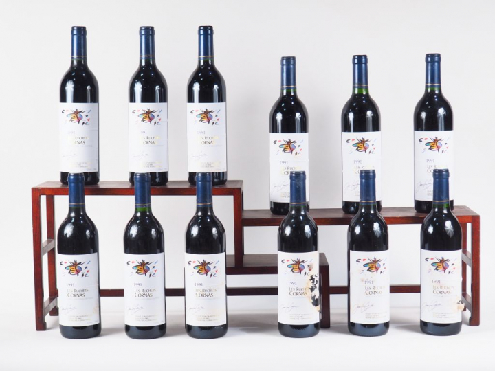 12 BOUTEILLES CORNAS 'LES RUCHETS' JEAN LUC COLOMBO - 1991 - CBO - 2 E