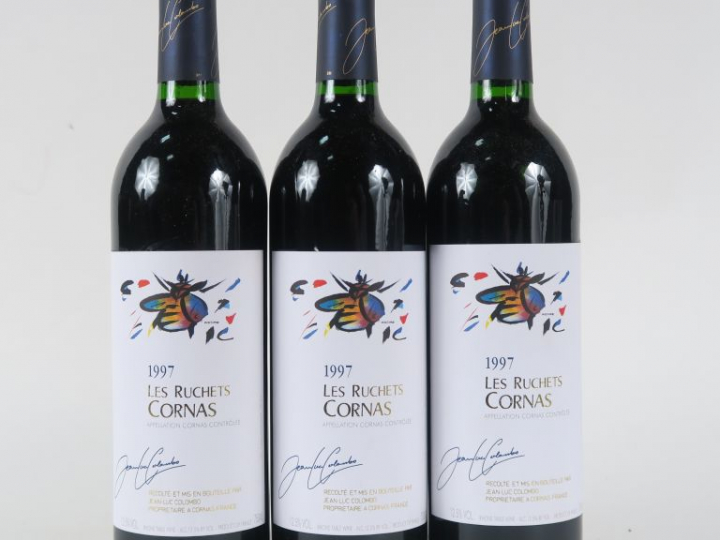 3 BOUTEILLES CORNAS 'LES RUCHETS' JEAN LUC COLOMBO - 1997