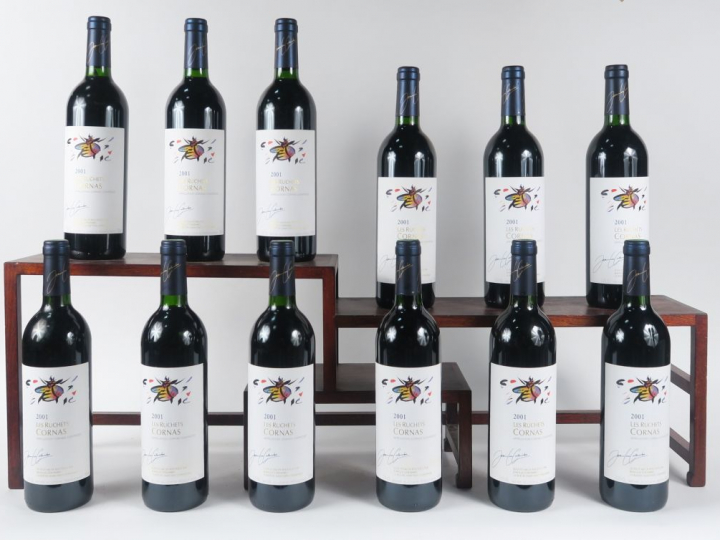 12 BOUTEILLES CORNAS 'LES RUCHETS' JEAN LUC COLOMBO - 2001 - CBO