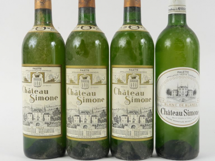 4 BOUTEILLES CHÂTEAU SIMONE 'PALETTE' BLANC : 2 de 2000 - 1 de 1997 - 